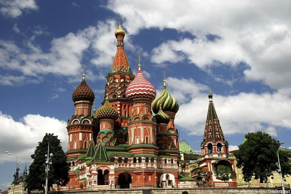 کلیسای سنت باسیل در قلب مسکو